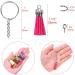Cridoz 400pcs Tassel Keychain Set for DIY Crafts - Includes Key Chains, Tassels, Rings, Jump Rings, and Eye Pins - Perfect for Acrylic and Resin Keychain Blanks - Buy Online on GoSupps.com