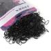 1200 PCS Hair Rubber Bands Morhom Elastic Girl Hair Ties Non-slip Rubber Hair Bands for Kid and Women Hair Braids Hair (Black)
