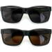 V.W.E. Men's Bifocal Reading Sunglasses - 2 Pairs Wide Fit 150mm - Black & Brown Outdoor Glasses 1.5x - Buy Online on GoSupps.com
