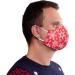 Premium Breathable 3-Layer Fabric Mask - Reusable Black Cotton & Red Snowflake Face Mask for Men & Women - Washable Mouth & Nose Protection - Buy Online on GoSupps.com