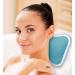 Blue Bath Pillow with Suction Cups - Neck and Shoulder Support for Hot Tub & Bathtub - Buy Online on GoSupps.com