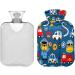 NAANLE Cartoon Bear 1L Heat Bottle - Transparent Hot Water Bottle for Bed | Hand & Foot Warmer | Pain Relief & Cold Therapy - Buy Online on GoSupps.com
