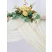 Wedding Arch Fabric Drape Ivory 6 Yards Sheer Backdrop Curtain for Party Ceremony Decor - Buy Online on GoSupps.com