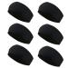 Styla Hair Solid Headband 6 Pack - Wide Soft Stretch Fabric Headbands for Women - Trendy & Stylish Black Hair Accessories - Buy Online on GoSupps.com