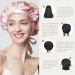 Rosa Silk Sleeping Hat - Mulberry Silk Hair Care Cap for Women | Slip-Resistant Breathable Silk Hood for Curly Hair with Elastic Ribbon - Buy Online on GoSupps.com