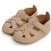 RVROVIC Baby Sandals | Soft Anti-Slip Sole | Infant Summer Shoes 0-6 Months | Beige - Buy Online on GoSupps.com