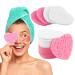 60 pieces compressed facial sponges for beautician Heart-shaped facial sponges for cleaning and peeling heart-face peeling sponge for washing the face of the Esponja Facial | pink+white heart-shaped | pink+white