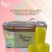The Beauty Clinic Velcro Rollers for Hair - 10 PCS Self Grip Hair Roller 44mm by 63mm with 6 Duckbill Sectioning Clips Hairdressing Curlers And Self Holding DIY Roller Storage Bag Yellow - Buy Online on GoSupps.com