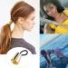 Vipolishtry 2 Pieces Gothic Punk Metal Circle Hair Cuff Elastic Hair Band Hair Ties Ponytail Holder Hair Rope Accessory for Women Girls - Buy Online on GoSupps.com