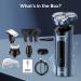 Sejoy 5-in-1 Electric Razor for Men - Wet/Dry Rotary Shaver for Face, Pubic Hair & Beard - Cordless & Waterproof - USB Rechargeable - Blue - Ideal Gift for Dad/Husband - Buy Online on GoSupps.com