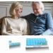 31-Day Pill Organizer - Large 4-Day Pill Box with Travel Case for Vitamins & Supplements | Blue - Buy Online on GoSupps.com