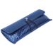 BIP Elegant clutch/bag case for glasses with shiny fabric surface SANTORINI PARADISE in dark blue