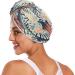 Tropical Leaves Dry Hair Cap Set | 2-Piece Quick Drying Towel & Button Headband - Super Absorbent & Comfortable - Buy Online on GoSupps.com