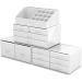 Readaeer 12-Drawer Makeup Organizer Storage Case - White - Buy Online on GoSupps.com