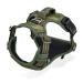 Dog harness for large dogs anti -train dishes no sweater reflective breathable dishes dogs light breast harness Large medium dog safety harness soft camouflage green xl camouflage green xl (1 Pack)