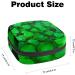 Eco-Friendly Women's Napkin Storage Bag - Green Shamrocks | Menstrual Cup & Portable Bandage Solutions - Buy Online on GoSupps.com