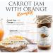 ATIYE LACIN Carrot Jam with Orange (Portakalli Havuc Receli) | Made by 100% Natural Hand-picked Carrot & Orange | Preservative Colorant Thickener Additive Free | No Refined Sugar | 100% Vegan | 250g - Buy Online on GoSupps.com