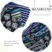 Zoestar Boho Headscarf Set - Stylish Striped Twisted Bandeau Hair Wraps for Women & Girls (3 Pieces) | Vintage Hair Accessories - Buy Online on GoSupps.com