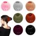 Beifon bird's nest hair clip women simple ponytail holder haircut bird nest hair tie.