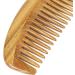 Onedor Handcrafted Green Sandalwood Wooden Comb - Natural Anti-Static Hair Detangler (Oval Fine Tooth) - Men and Women - Buy Online on GoSupps.com