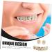 FRCOLOR 1 Set Hip-Hop Fangs Halloween Funny Golden Braces Accessories (Set of 8) Rapper Costume Props Teeth Halloween Clothing for Men Ornament Vampire False Teeth - Buy Online on GoSupps.com
