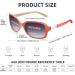 JM Classic Bifocal Reading Glasses | Stylish Square Gradient Sunglasses for Women | Red 2.5x Magnification - Buy Online on GoSupps.com