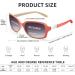 JM Classic Bifocal Reading Glasses - Square Stylish Gradient Sunglasses Readers for Women - Red 3.0x - International Shipping Available - Buy Online on GoSupps.com