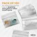 Reusable Plastic Pill Organizer Bags - 100 Count Clear Pill Pouch 3x2 inches - Perfect for Travel & Daily Use - Buy Online on GoSupps.com