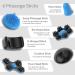 GENIANI Cordless Deep Tissue Massager - Handheld Electric Massager for Full Body Pain Relief - Percussion Therapy for Neck, Shoulders, Back, Legs, and Feet (Blue) - Buy Online on GoSupps.com