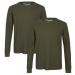TONY HAWK Boys' T-Shirt - 2 Pack Thermal Waffle Knit Long Sleeve Shirt (Size: 8-16) Olive/Olive 10-12