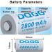 16340 Rechargeable Battery 2800mAh 3.7V Li-ion - 4 Pack for Headlamp & Flashlight | International Shipping - Buy Online on GoSupps.com