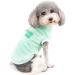 Zunea Fleece Winter Jacket for Small Dogs | Warm Soft Coat & Sweater for Chihuahua & Cats | Cold Weather Pet Clothing with D-Ring | Cozy Green Puppy Outfit - Buy Online on GoSupps.com