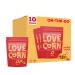 LOVE CORN Spicy Habanero Chilli | Delicious Crunchy Corn Natural Snack | 1.6oz x10 bags | Non-GMO Gluten-Free Plant Based Vegan Low-Sugar 1.6 Ounce (Pack of 10)