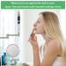 8 inch Retractable 360 Rotating Wall-Mounted Makeup Mirror | 10x Magnification | Decorative Brushed Nickel | Bathroom Swing Mirror - Buy Online on GoSupps.com