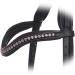 ExionPro Curved Padded Bling Crystal Leather Browband for Horse Bridles | Light Rose & Light Amethyst Crystal Decorated English Dressage Browband | Full Size Havana (Choco Brown) - Buy Online on GoSupps.com