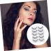 FOMIYES 10 Pairs eyelashes long extension eyeslash natural eye lashes christmas eye lashes halloween makeup supplies fluffy eyeslash faux lashes fiber silver powder 3d make up - Buy Online on GoSupps.com