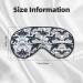 Killer Whale Unisex Sleep Eye Mask - Soft Comfortable Eye Shade for Travel Yoga & Shift Work - Black - Buy Online on GoSupps.com