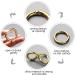 18-Piece Spring O Rings Snap Buckles - 6 Colors Keychain Clips for DIY Accessories - Buy Online on GoSupps.com