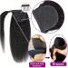 Hair Piece Kinky Straight Ponytail Human Hair Straight Ponytail Extension For Women 10-30In Magic Paste Wrap Around Ponytail Hair For Women(26inches) - Buy Online on GoSupps.com