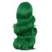 Buy MapofBeauty 24 Inch Grass Green Long Wavy Wig - Charming Plastic Fiber Full Wig for Women Party Style - Buy Online on GoSupps.com