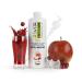 Asvita beverage concentrate Fresh Mix 1: 80-1l bottle including dosing pump - drinks syrup sugar -free - 26 delicious flavors (apple cherry)
