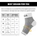 Plantar Fasciitis Compression Socks for Arthritis Pain Relief - White (S) - Men & Women - Buy Online on GoSupps.com