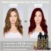 Dark Wine Red Hair Dye Shampoo for Women - 15 Min Semi-Permanent Burgundy - Organic 3IN1 Color (16.9FL OZ - Buy Online on GoSupps.com