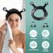Snail Makeup Headband Cute Snail Spa Headband Soft Elastic Skincare Hair Band Snail Skincare Headband Hair Accessories For Women Girls Washing Face Shower Sports Yoga Beauty (black) - Buy Online on GoSupps.com