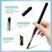 Oblique French Tip Nail Art Brush Set | Manicure Clean-Up & Design Pen | UV Gel & Acrylic Painting | Fine Hair | Black Handle - NB113 - Buy Online on GoSupps.com