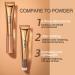 Gold Liquid Highlighter Wand with Cushion Applicator - Long Lasting Shimmer Finish Makeup Stick for Face Illumination - Buy Online on GoSupps.com