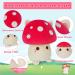 YamePuia Mushroom Cat Plush Toy | Soft Cat Pillow Cute Plush Doll Gift for Kids Perfect for Birthdays & Christmas - Buy Online on GoSupps.com
