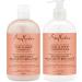 Shea Moisture Coconut & Hibiscus Curl & Shine Gift Set with Shampoo & Conditioner for Thick Curly Hair 384 ml (Pack of 2) & Coconut & Hibiscus Defining Hair Styling Gel with Flaxseed 425 g - Buy Online on GoSupps.com