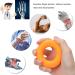 Hand Grip Strengthener & O-Ring Finger Exerciser - Orange 50 lbs & 11 lbs Stretcher for Arthritis Recovery | International Shipping Available - Buy Online on GoSupps.com