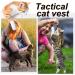 Tactical Cat Harness - Escape Proof Soft Mesh Pet Vest for Large Cats & Small Dogs - Adjustable and Comfortable - Khaki - Buy Online on GoSupps.com